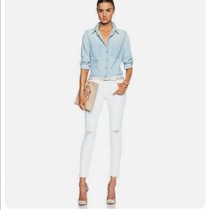 Mother Looker Ankle Fray Jeans